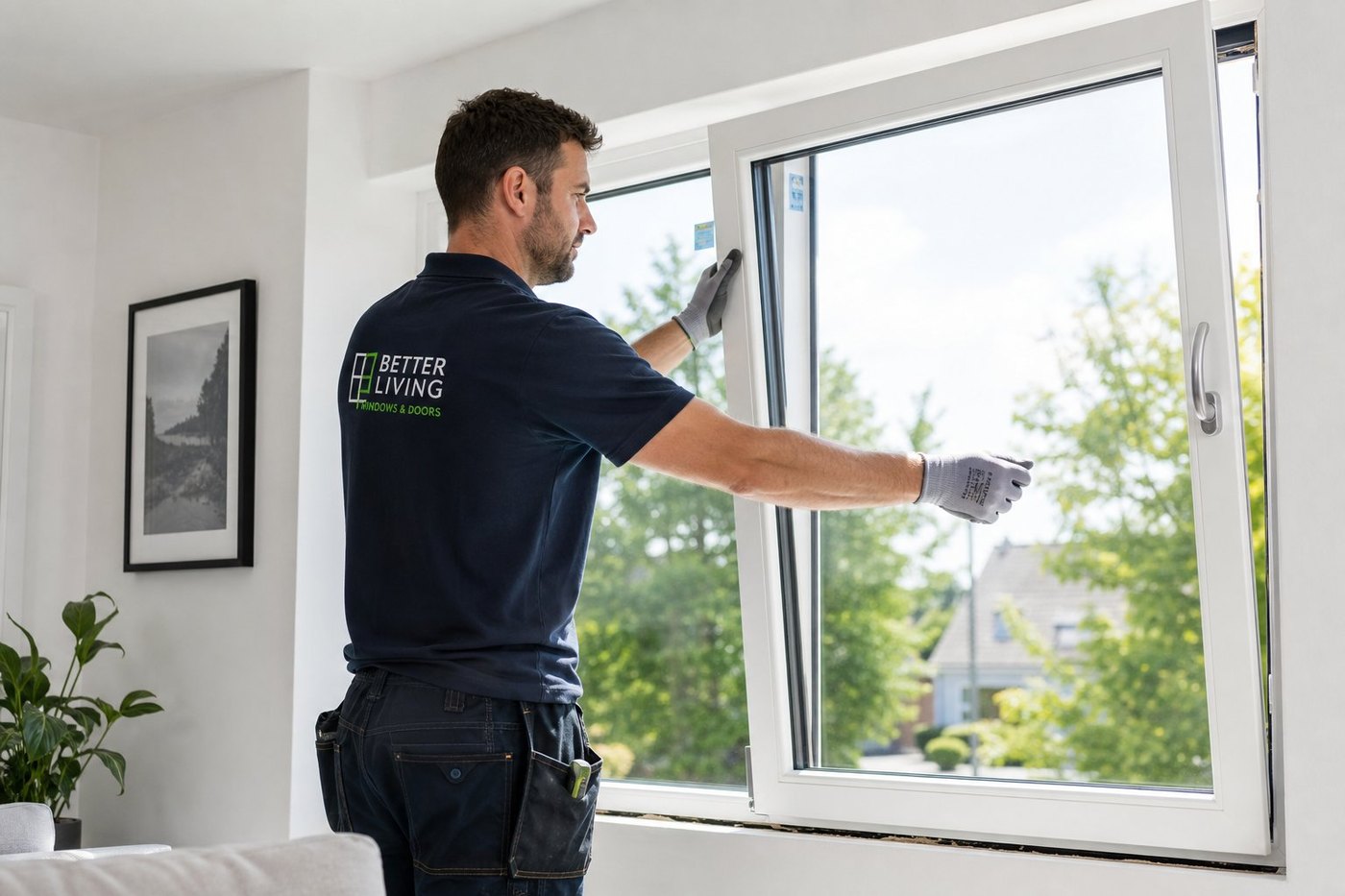 New window installation in a light-filled home